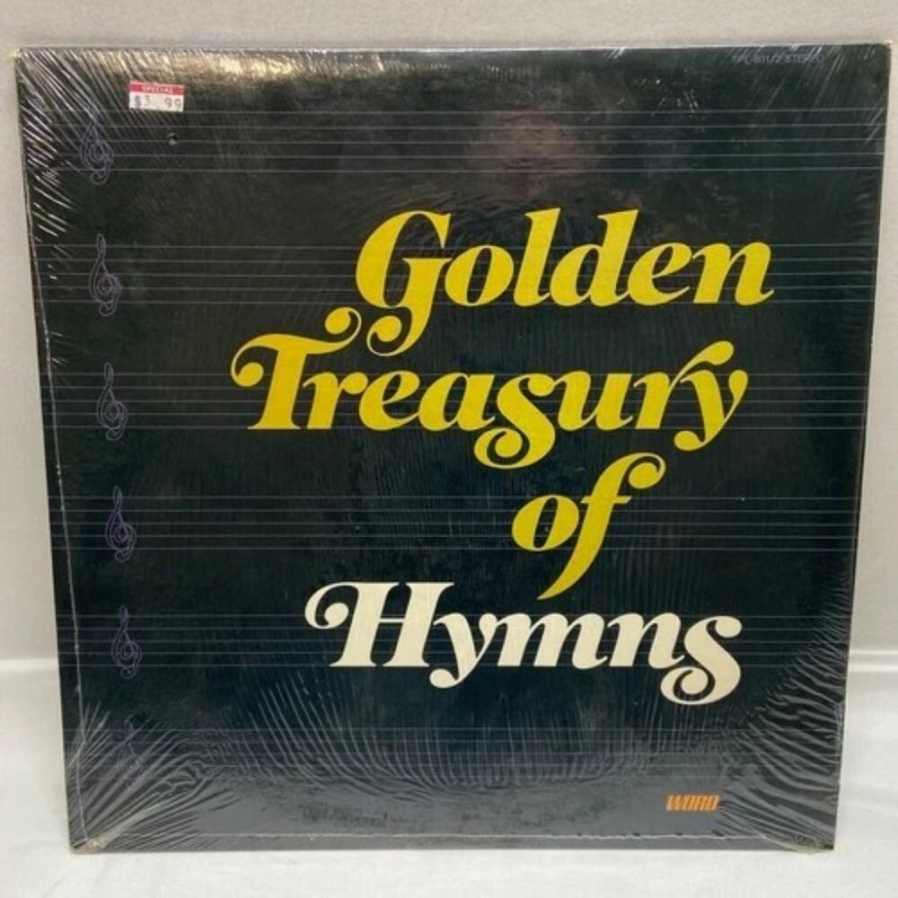 Vintage Golden Treasury of Hymns 2-LP Set 40 Word Records Gospel Songs USA Print